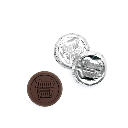 these are custom thank you chocolate coins