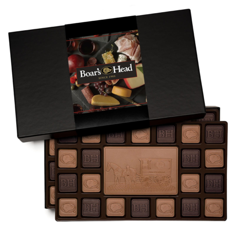 company gift for chocolate squares